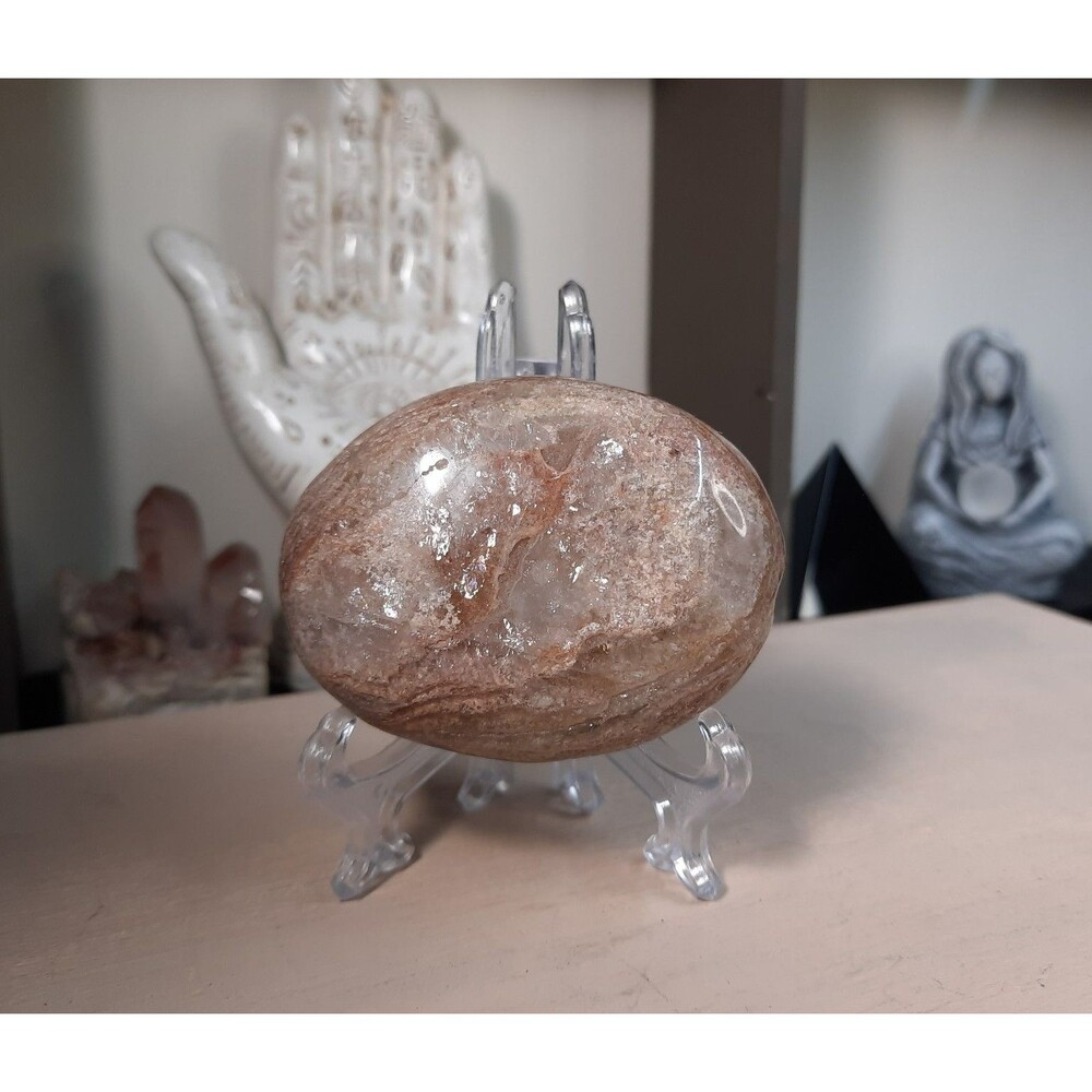 Thousand Layer Garden Quartz Crystal Palmstone